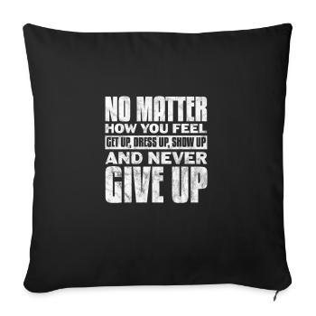 Motivation Motiver Carrière Dire Cadeau - Housse de coussin décorative 45 x 45 cm - noir - Devant