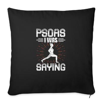 Physiothérapeute Physiothérapie Physio Cadeau - Housse de coussin décorative 45 x 45 cm - noir - Devant