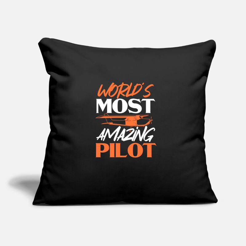 Pilot Flugzeug Fliegen Flieger Geschenk Sofakissenbezug 45 x 45 cm