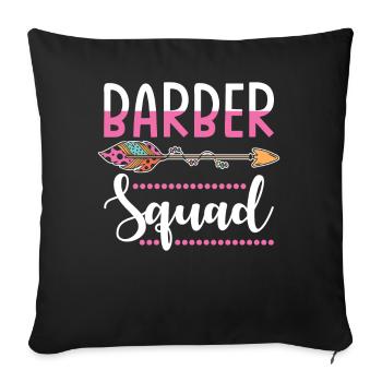 groupe de coiffeur - Housse de coussin décorative 45 x 45 cm - noir - Devant