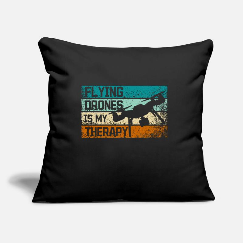 Flying drones is my therapy Sofa pillowcase 17,3'' x 17,3'' (45 x 45 cm)
