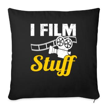 Director Filmmaker Feature Film Film - Sofa pillowcase 17,3'' x 17,3'' (45 x 45 cm) - black - Front