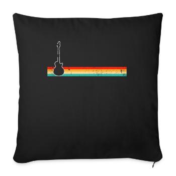 Rock Rétro - Housse de coussin décorative 45 x 45 cm - noir - Devant