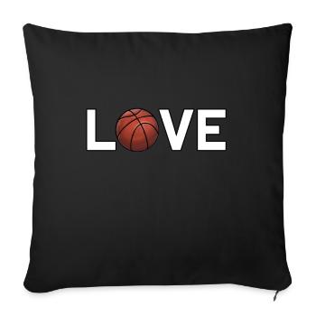 I love Basketball Basketballer Training Design - Sofa pillowcase 17,3'' x 17,3'' (45 x 45 cm) - black - Front