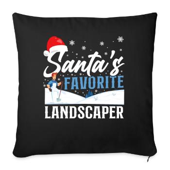 Landscaper Landscaping Landscape - Sofa pillowcase 17,3'' x 17,3'' (45 x 45 cm) - black - Front