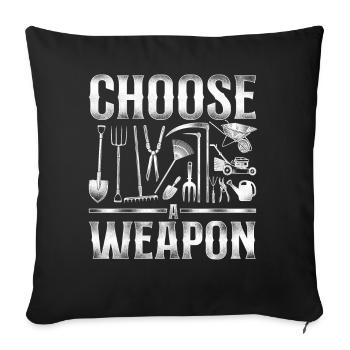 Paysagiste Aménagement Paysager - Housse de coussin décorative 45 x 45 cm - noir - Devant