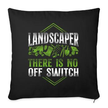 Landscaper Landscaping Landscape - Sofa pillowcase 17,3'' x 17,3'' (45 x 45 cm) - black - Front