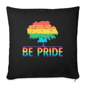 Be Pride Tree - LGBT Gay Pride Month Community - Sofakissenbezug 45 x 45 cm - Schwarz - Vorne