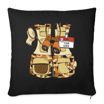 Tour Guide Funny Vest - Sofakissenbezug 45 x 45 cm - Schwarz - Vorne