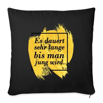 Malerei Kunstmaler Bildende Kunst Spruch - Sofakissenbezug 45 x 45 cm - Schwarz - Vorne