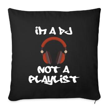 DISC-JOCKEY - Housse de coussin décorative 45 x 45 cm - noir - Devant