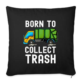 Dustman - Sofa pillowcase 17,3'' x 17,3'' (45 x 45 cm) - black - Front