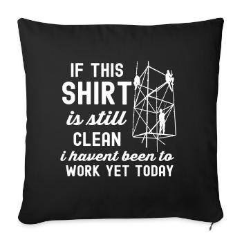 Gerüstbauer Geschenk Arbeit Beruf Bauarbeiter Job - Sofakissenbezug 45 x 45 cm - Schwarz - Vorne
