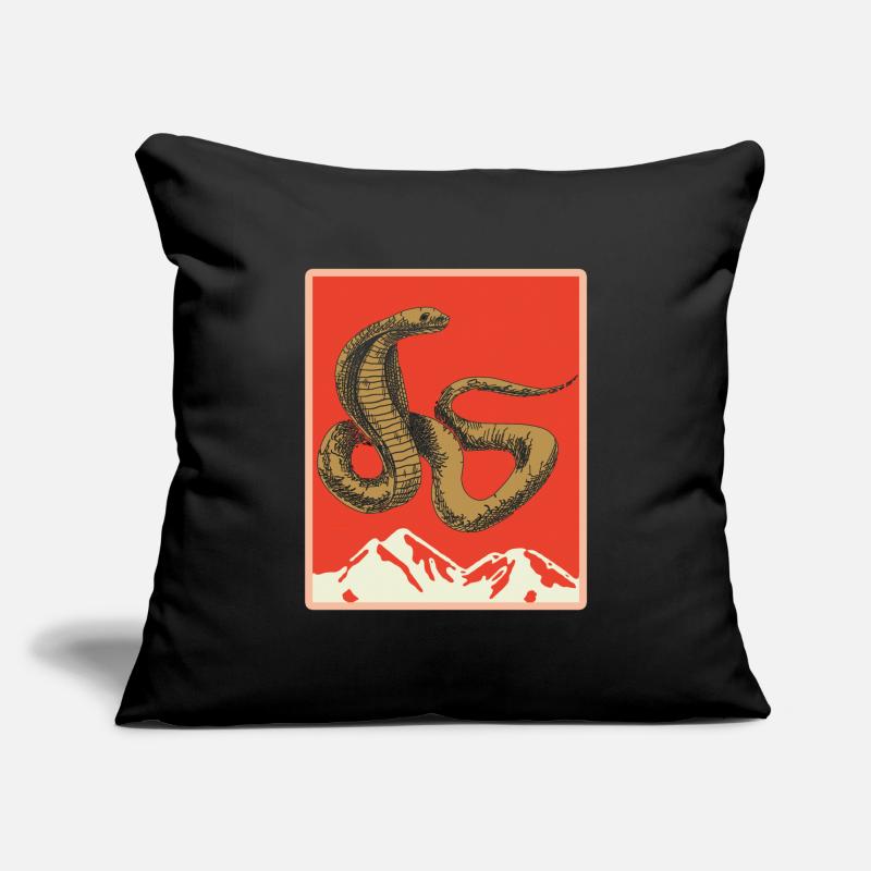 Schlange Geschenk Tier Reptil Cobra Python Boa Sofakissenbezug 45 x 45 cm
