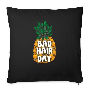 Pineapple Hawaii Gift Fruit Fruit Pineapple Fruit - Sofa pillowcase 17,3'' x 17,3'' (45 x 45 cm) - black - Front