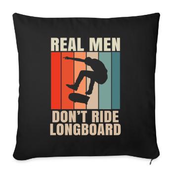 Skater Skateboard Gift Halfpipe Sk8 Ollie - Sofa pillowcase 17,3'' x 17,3'' (45 x 45 cm) - black - Front