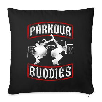Parkour Free Running Traceur - Sofa pillowcase 17,3'' x 17,3'' (45 x 45 cm) - black - Front