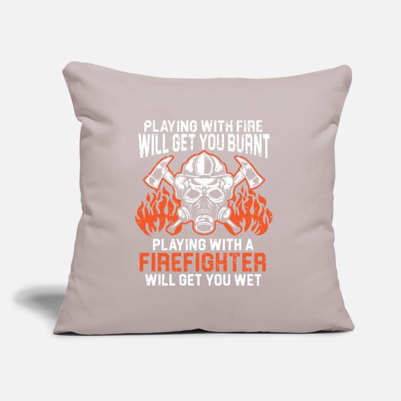Firefighting Firefighter Firefighter Fireman Fire Sofa pillowcase 17,3'' x 17,3'' (45 x 45 cm)