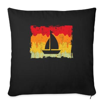 Voile Rétro - Housse de coussin décorative 45 x 45 cm - noir - Devant