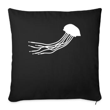 Synthesizer Jellyfish Modular Synthesizers - Sofa pillowcase 17,3'' x 17,3'' (45 x 45 cm) - black - Front