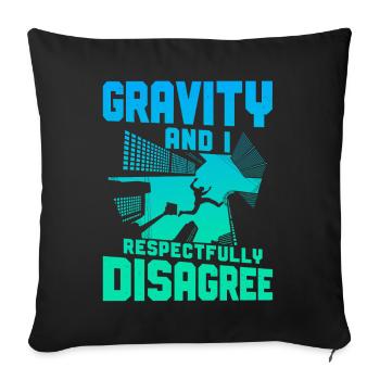 Parkour Free Running Traceur - Sofa pillowcase 17,3'' x 17,3'' (45 x 45 cm) - black - Front
