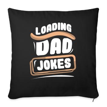 Papa Joke Dad Joke Father Jokes - Sofa pillowcase 17,3'' x 17,3'' (45 x 45 cm) - black - Front