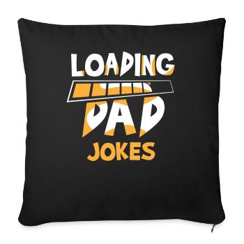 Papa Joke Dad Joke Father Jokes - Sofa pillowcase 17,3'' x 17,3'' (45 x 45 cm) - black - Front