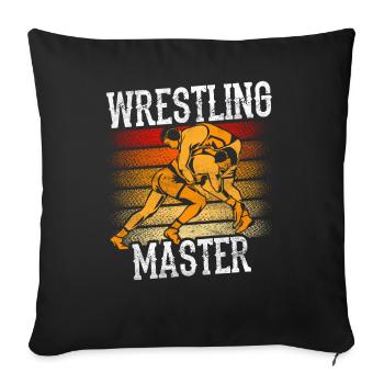 Wrestling Champion Wrestler Wrestling Wrestling - Sofa pillowcase 17,3'' x 17,3'' (45 x 45 cm) - black - Front