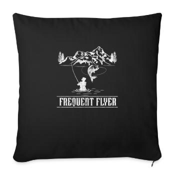 Angler - Sofa pillowcase 17,3'' x 17,3'' (45 x 45 cm) - black - Front