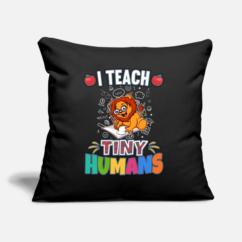 I Teach Tiny Humans Elementary School Teacher Sofa pillowcase 17,3'' x 17,3'' (45 x 45 cm)
