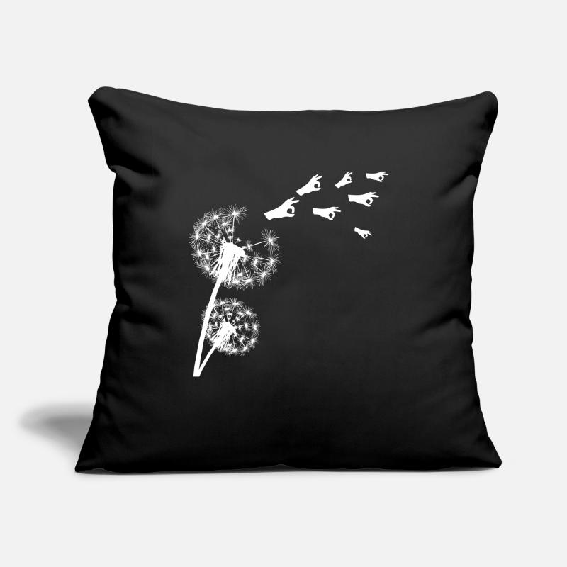 Regardé dans Pissenlit Regardé dans Housse de coussin décorative 45 x 45 cm