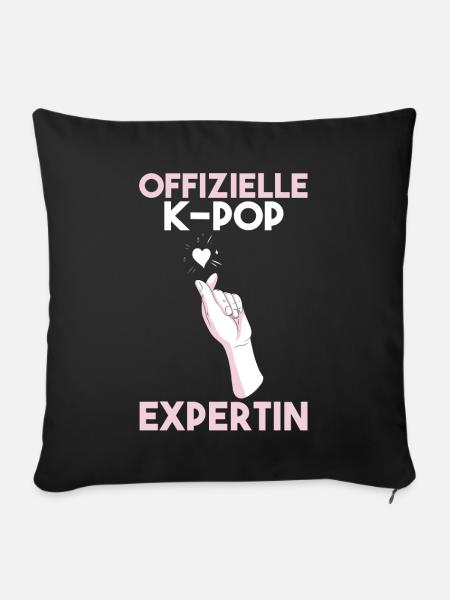 K-pop - Sofakissenbezug 45 x 45 cm - Schwarz