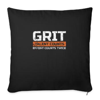 Motivation Motivieren Karriere Spruch Geschenk - Sofakissenbezug 45 x 45 cm - Schwarz - Vorne