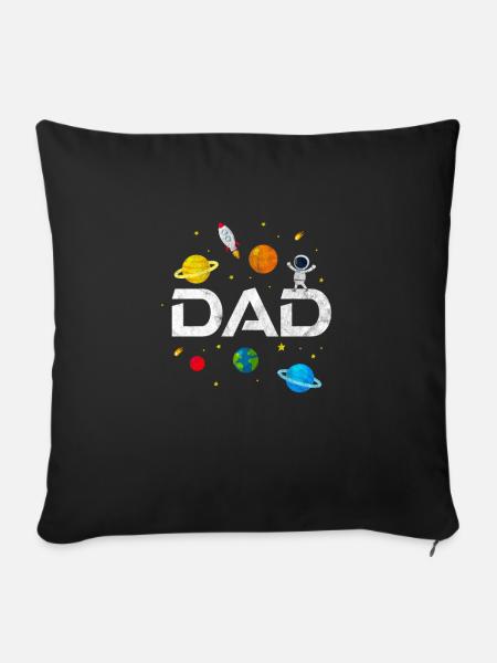 Vater - Sofakissenbezug 45 x 45 cm - Schwarz