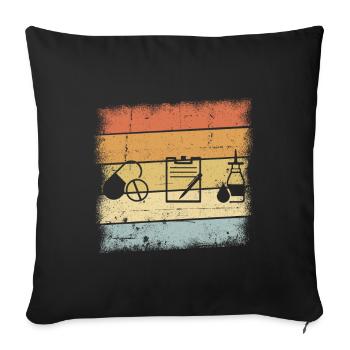 Pharmacist - Sofa pillowcase 17,3'' x 17,3'' (45 x 45 cm) - black - Front