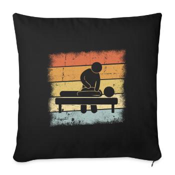 Masseur Gift - Sofa pillowcase 17,3'' x 17,3'' (45 x 45 cm) - black - Front