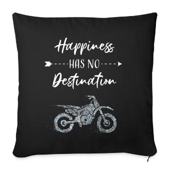 Motorcyclist Biker Motorcyclist - Sofa pillowcase 17,3'' x 17,3'' (45 x 45 cm) - black - Front