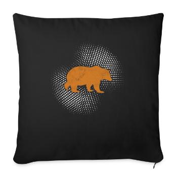 Ours - Housse de coussin décorative 45 x 45 cm - noir - Devant