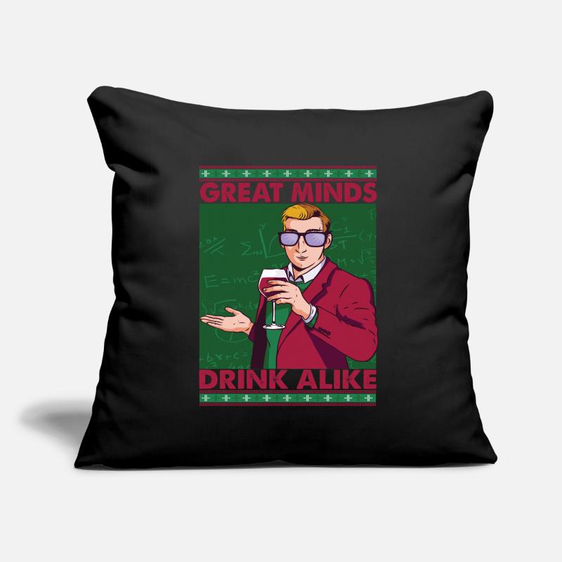 Great Mind Drink Alike - Wine - Mathematician Sofa pillowcase 17,3'' x 17,3'' (45 x 45 cm)