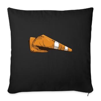 Driving School Driving Instructor Humor Car Driver's License - Sofa pillowcase 17,3'' x 17,3'' (45 x 45 cm) - black - Front