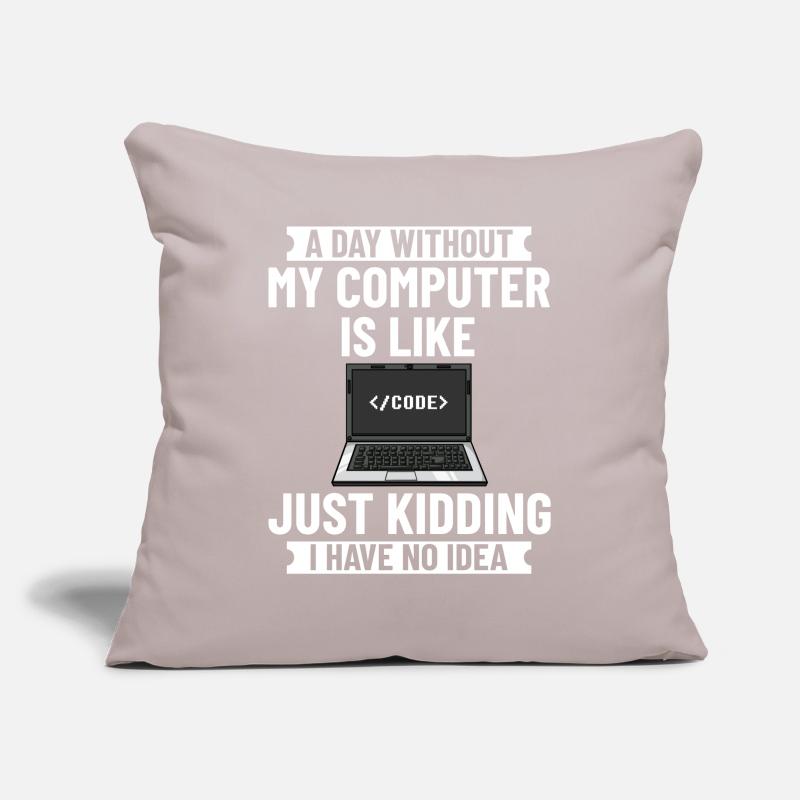 Programmeur Programmation Ordinateur Développeur Pc Housse de coussin décorative 45 x 45 cm