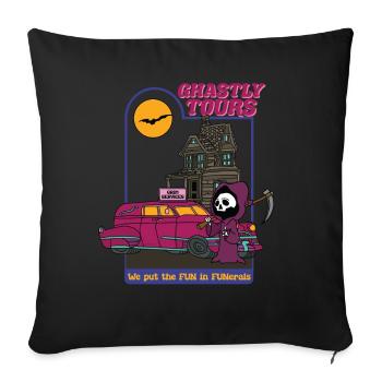 Deadly Tours - We Put The FUN In FUNerals - Sofakissenbezug 45 x 45 cm - Schwarz - Vorne