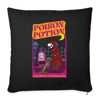 Poison Potion - Lady Merlot's Deadly Concoction - Sofakissenbezug 45 x 45 cm - Schwarz - Vorne