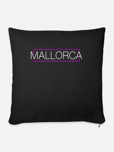 Mallorca - Sofakissenbezug 45 x 45 cm - Schwarz