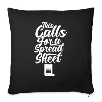 Dies Erfordert Ein Spreadsheet Tabelle Buchhalter - Sofakissenbezug 45 x 45 cm - Schwarz - Vorne
