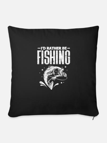 Angler - Sofakissenbezug 45 x 45 cm - Schwarz