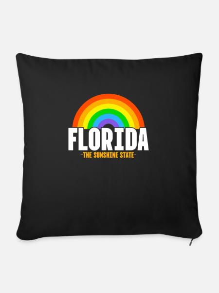 Florida - Sofakissenbezug 45 x 45 cm - Schwarz