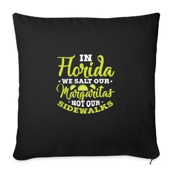 Florida - Sofa pillowcase 17,3'' x 17,3'' (45 x 45 cm) - black - Front