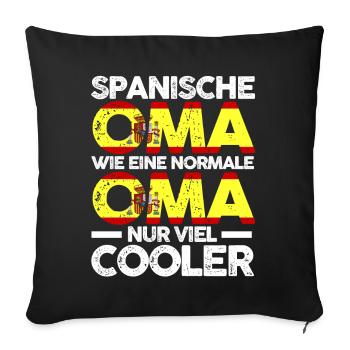 Espana Spanierin Spanienische Oma Spanien - Sofakissenbezug 45 x 45 cm - Schwarz - Vorne