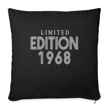 Limited Edition 1968 - Sofa pillowcase 17,3'' x 17,3'' (45 x 45 cm) - black - Front